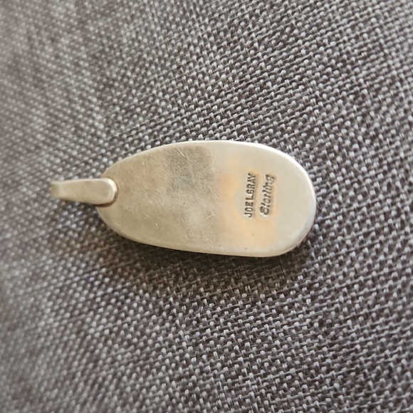 Native American Navajo Handmade Whitewater Turquoise Double Stone Pendant 💙💚🎁 - Picture 5 of 8